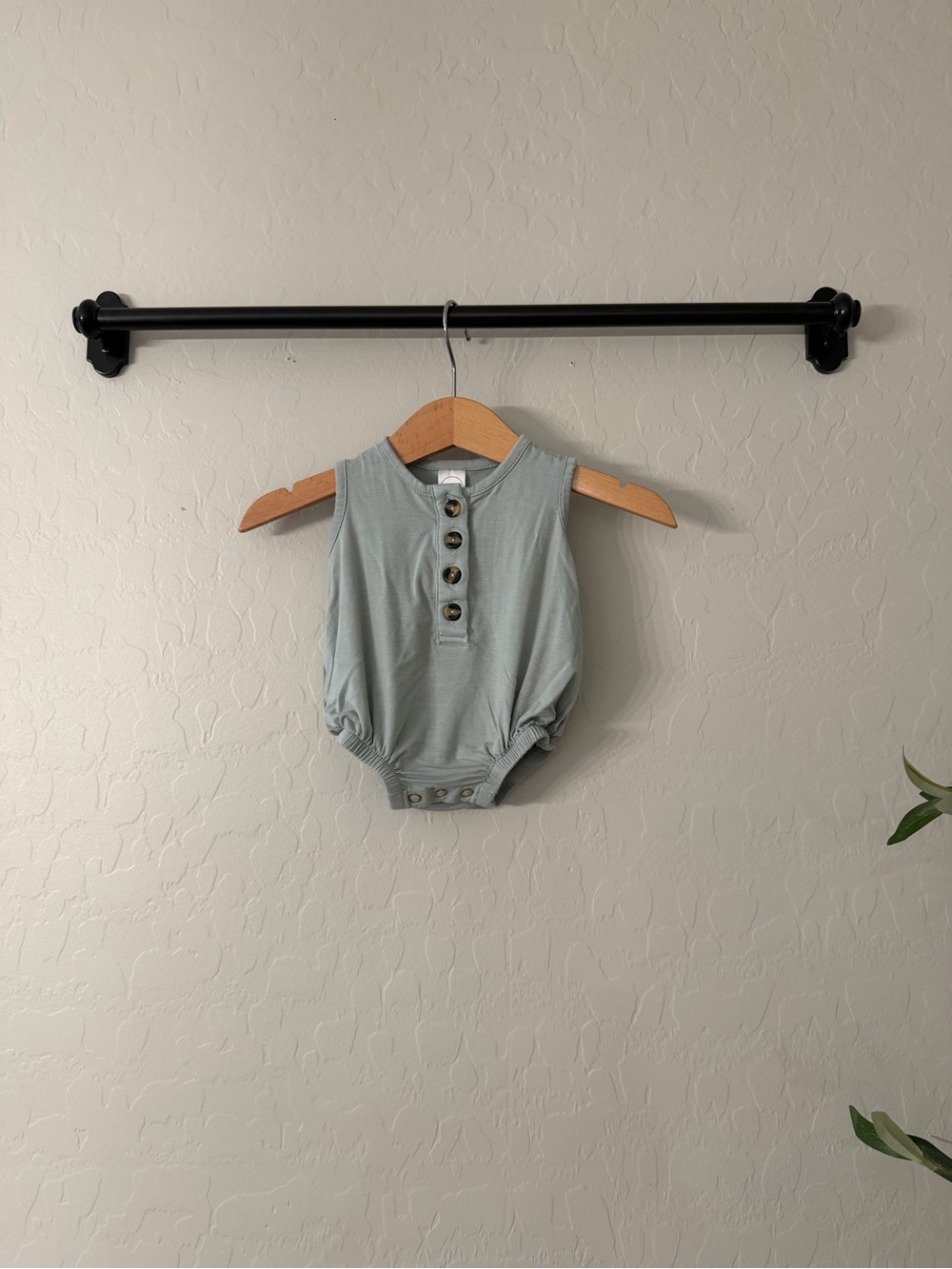 Lou Lou & Co Sleeveless Baby Romper in Sage Green